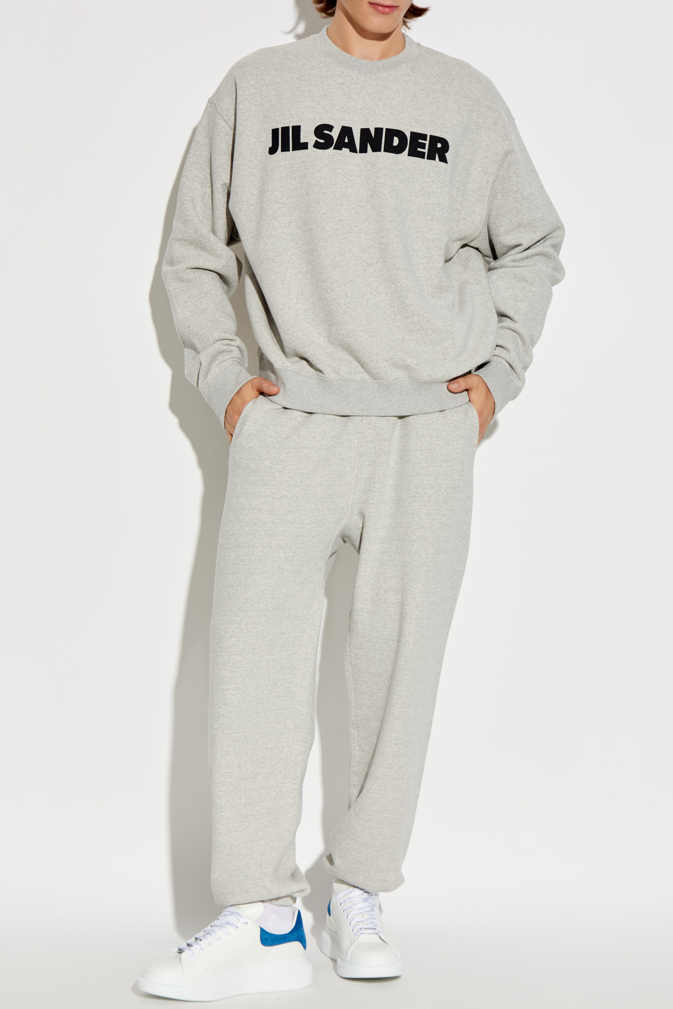 Grey Sweatshirt with logo JIL SANDER - Vitkac GB